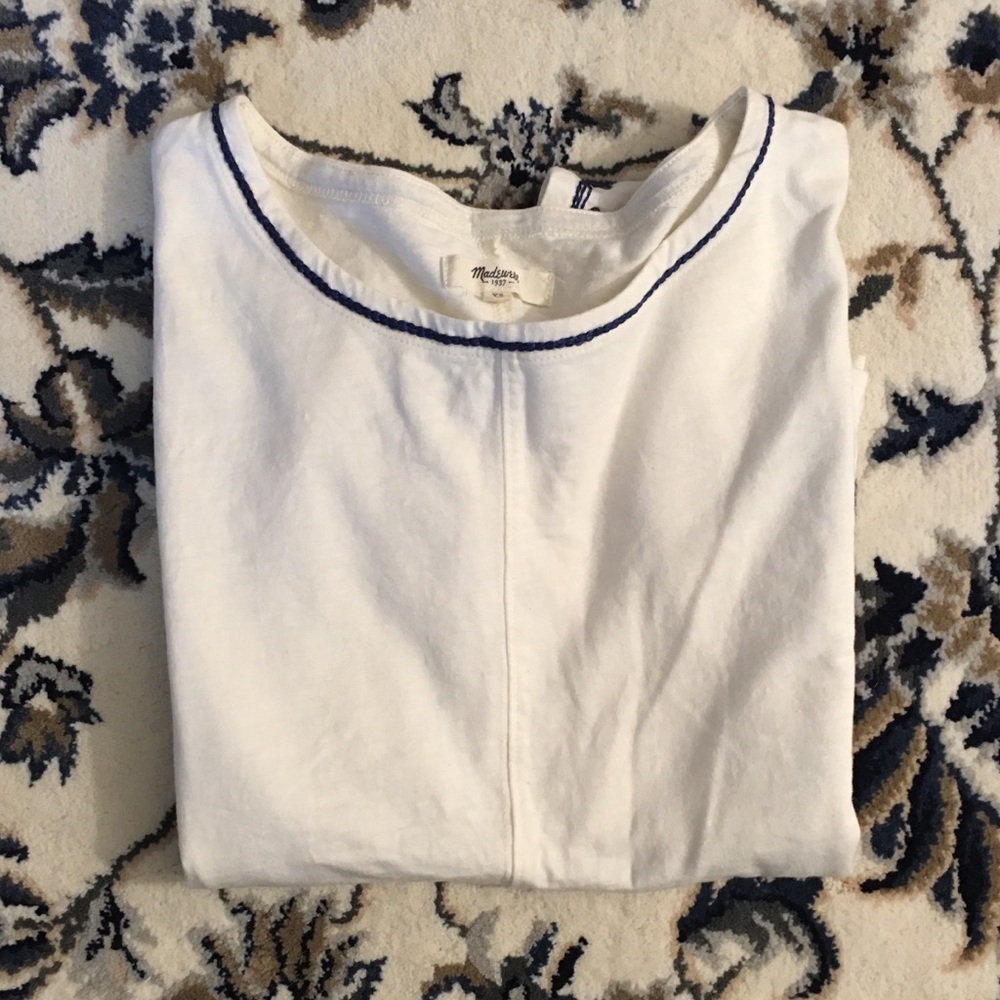 Madewell Embroidered Cropped Top